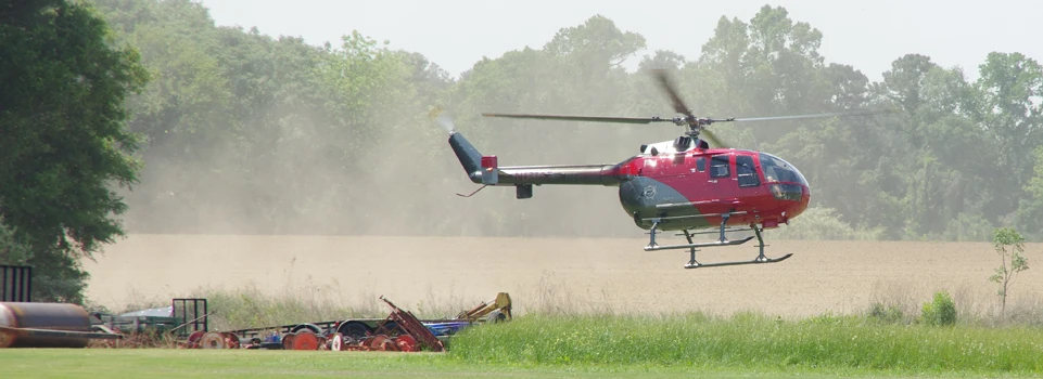 aerial image of Heliocopter